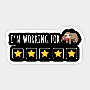 Cute Token Board ABA Therapist, I'm Working For Free Days Lazy Time On The Couch Sloth Sticker